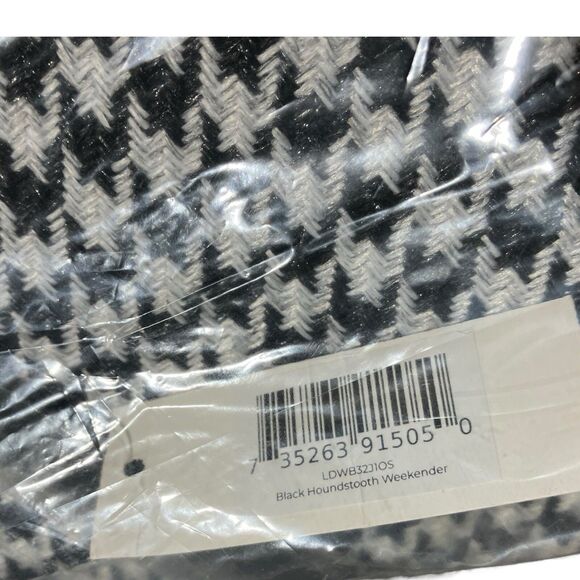 Lulu Dharma Houndstooth Weekender Tote Bag NWT — Holiday Gift Ready - Picture 10 of 12